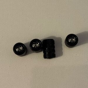 Dodge Ram Valve Stem Caps in Black Set of 4 NWT